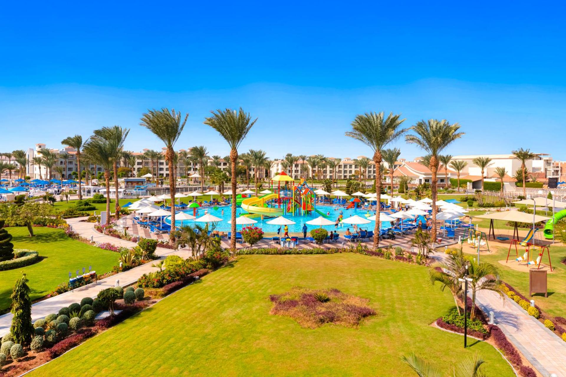 Pickalbatros Dana Beach Resort - Aqua Park Hurghada Esterno foto Hilton Hurghada Resort